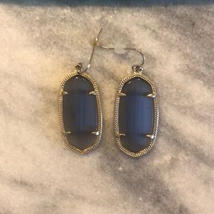 Kendra Scott Elle Earring in Slate Cats Eye